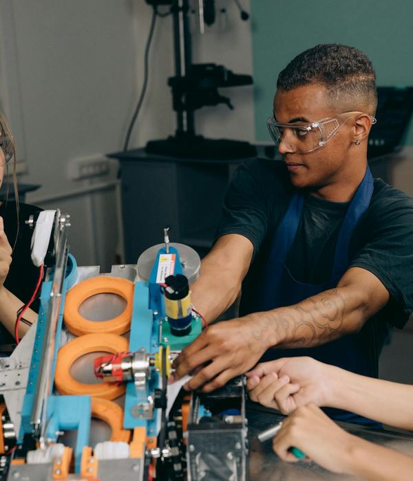 Team of machine learning engineers collaborating on financial prediction models